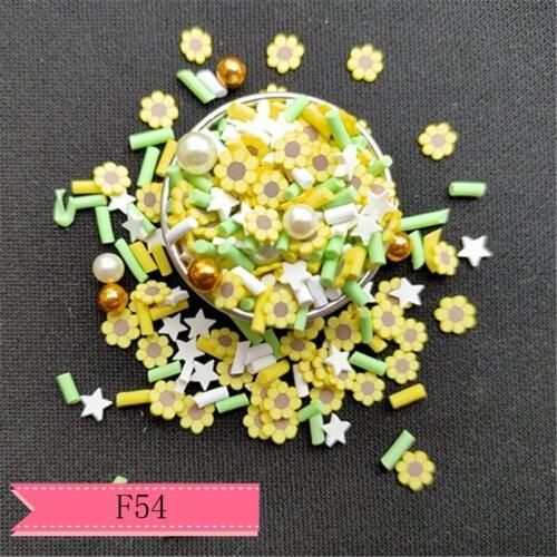 10g/pack flower Soft Polymer Clay Filling DIY bow and craft handmade material F54