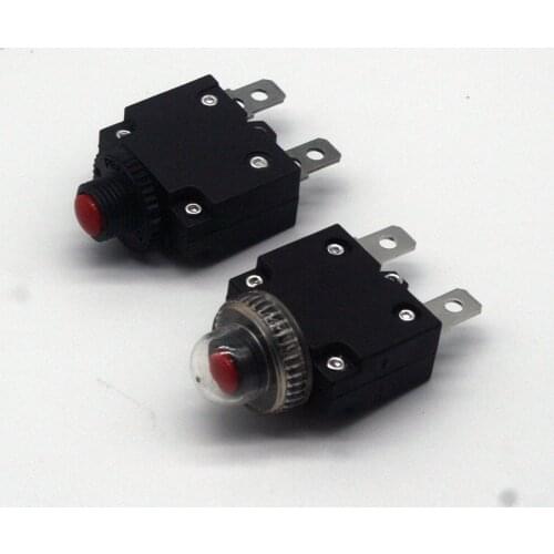 10pcs 2A 3A 5A 6A 8A 10A 15A 20A 25A 30A Circuit Breaker Overload Protector Switch Fuse Overload Overcurrent Reset Insurance