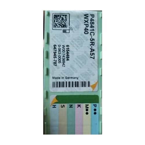 10PCS CARBIDE INSERT P4841C-5R-A57 WXP40