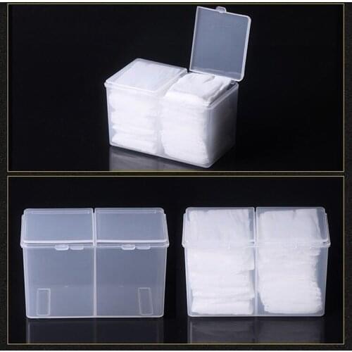 1PC Empty Grids Portable Storage Case Wipe Pads Cotton Swab Rods Container Makeup Tools Container