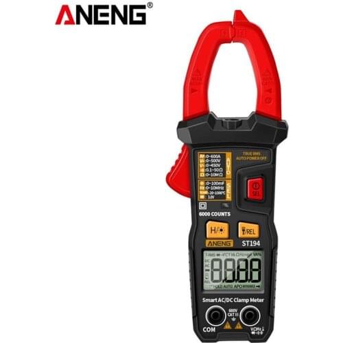 ANENG ST194 Clamp Meter 6000 Counts True RMS Multimeter High Precision AC/DC Voltage Clamp Tester Auto Range Voltmeter