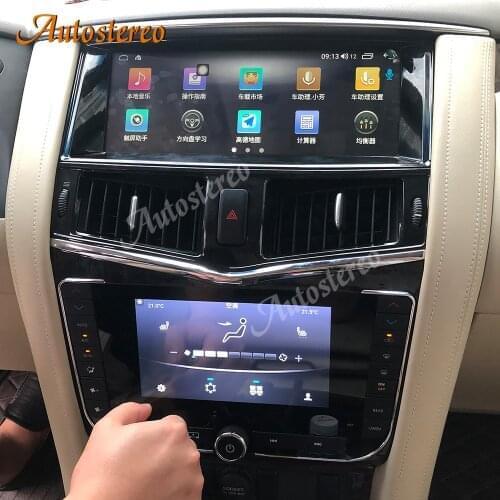 12.3 For NISSAN PATROL Y62 2010-2019 Android 10.0 Car GPS Navigation Auto Radio Head Unit Multimedia Player Stereo Aircon Board