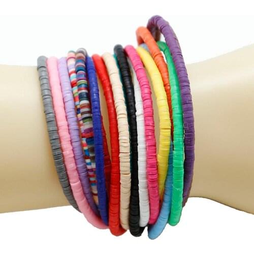 400pcs 3x1mm hole 1mm Soft Clay Flakes Clay Beads Loose Beads For Jewelry Making Findings Necklace Bracelet Earrings Findings