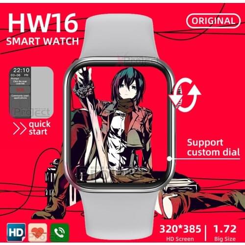 Smartwatch Iwo HW16 Smart Watch Series 6 Full Screen Bluetooth Call Men Womens watches Fitness For Android IOS pk IWO 13 HW12