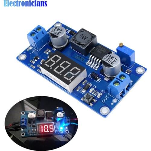 DC-DC XL6009 Digital Boost Step Up Power Supply Module Adjustable 4.5-32V to 5-52V Step-up Voltage Regulator With LED Voltmeter