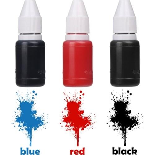 1Bottle Colorful Flash Refill Printing Ink Photosensitive Stamping Machine Oil Office School Supplies Scrapbooking Make Seal