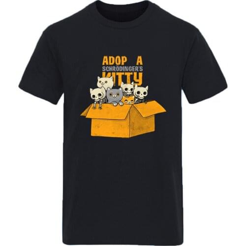 Cat Cartoon Round Neck Oversize Mens T-shirts Streetwear Harajuku Tops Tees Male Retro Hip Hop New 2020 Homme Cotton Camisetas