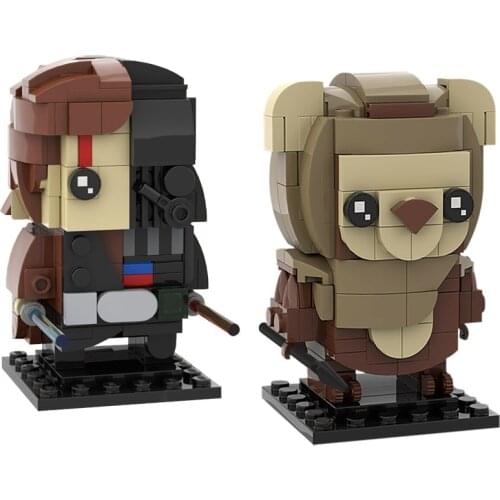 MOC Naughty Bear Doll Brickheadz-Wicket Old Man Little Bear Building Blocks Kit Cub Figure Model Idea Toy Children Birthday Gift