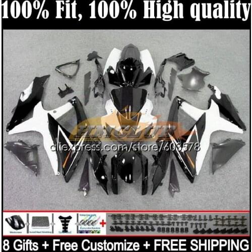 Injection For SUZUKI GSXR 750 600 CC GSXR-600 K8 08 6CL.23 GSXR750 GSXR600 08 09 10 GSXR-750 2008 2009 2010 Fairing light silver