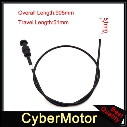 905mm 35.63'' Length Motorcycle Gas Carb Carburetor Choke Cable For PW80 PW 80 Pit Dirt Motor Bike Motocross Motard