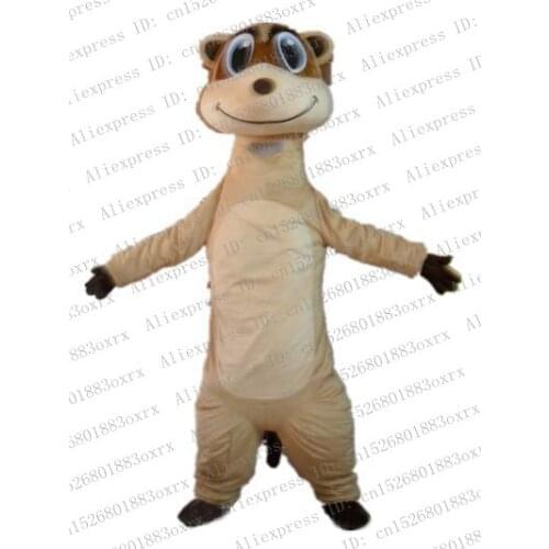 Brown Otter Lutra Marten Ermine Sable Ferret Mongoose Ichneumon Meerkat Mascot Costume Adult Grad Night Courtesy zx1105