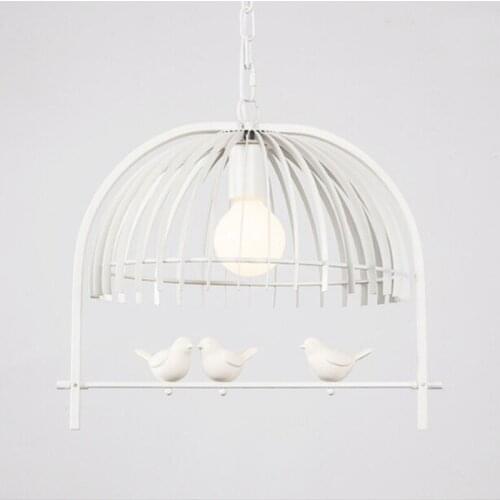 Creative Bedroom dining room restaurant corridor lamp personality American country bird cage Chandelier,Mediterranean droplight