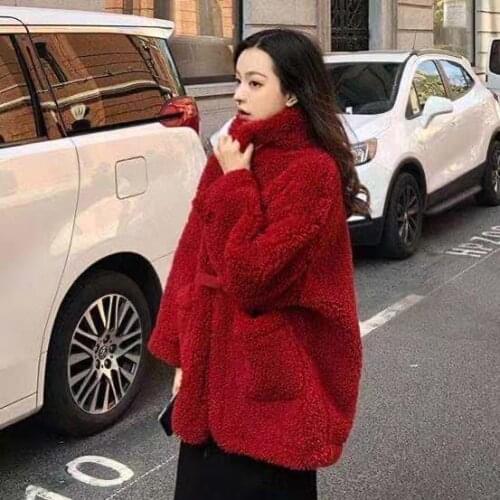 Jacket Women Faux Fur Coat Coat For Women Loose Student Top Autumn And Winter Imitation Fur Women Veste Femme
