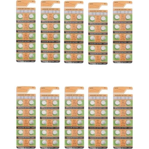 Lot 100pcs AG10 LR1130 1130 SR1130 389A LR54 L1131 389A 1.55V Alkaline Battery Button Coin Cell Batteries For Watch Toys Remote