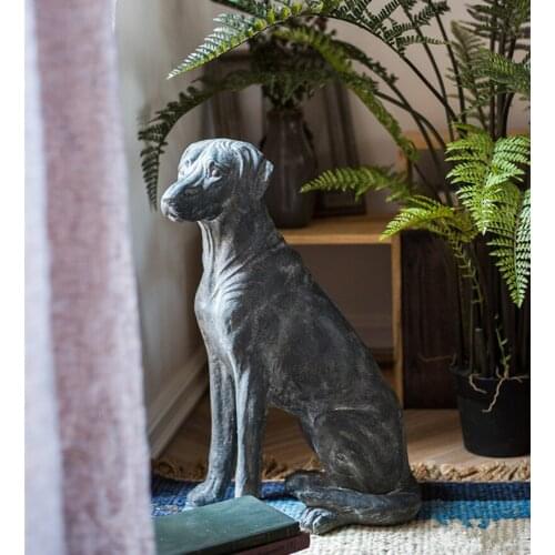 [MGT] European Creative resin sculpture Labrador Simulation dog home garden decoration crafts living room decoration statues