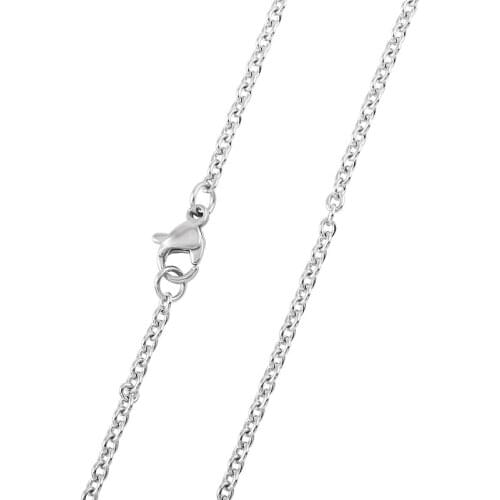 MJC0023 2.3mm Stainless Steel Round Cable Chain 20 inch - Silver,gold plated,rose gold plated