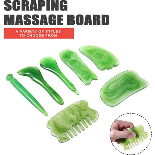 7PCS Guasha Board Gua Sha Scraping Tools Set Facial Massage For Face Neck Eyes Body Slim Lift Health Care Tools