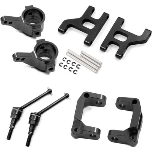 1set CC01 Upgrade Parts Aluminum Alloy Swing Arm C Seat Steering Cup Metal Drive Shaft For 1/10 RC Car TAMIYACC01