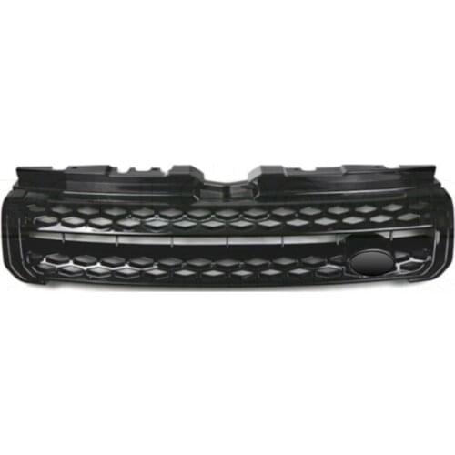 ROLLSROVER Front Bumper Grille Grill For Range Rover Evoque 2012-2018 Gloss Black