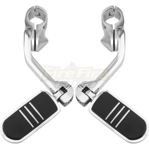 Motorcycle Highway Foot Pegs Stream-liner Footrest Kit for Harley Suzuki Yamaha Kawasaki Honda 1 1/4" 32mm Engine Guard