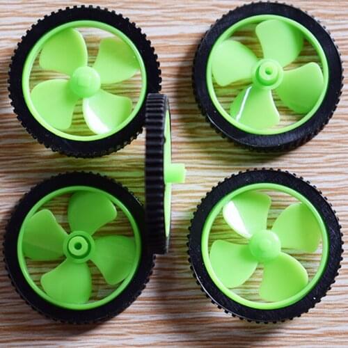 10/100pcs 38MM rubber propeller wheel/yuanmbm/plastic blades/Technology model parts/diy toy accessories/baby toys for child