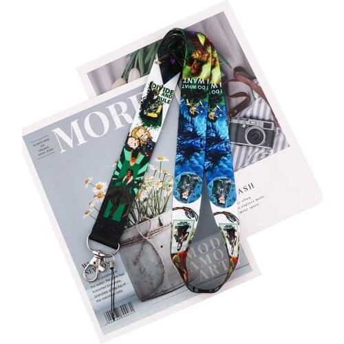 Ransitute R2358 Sci-Fi Movie Characters Cartoon Key Chain Lanyard Gifts For Child Students Phone USB Badge Holder Necklace