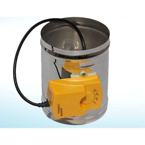 125MM stainless steel adjustable air damper, 220V electric three position air valve