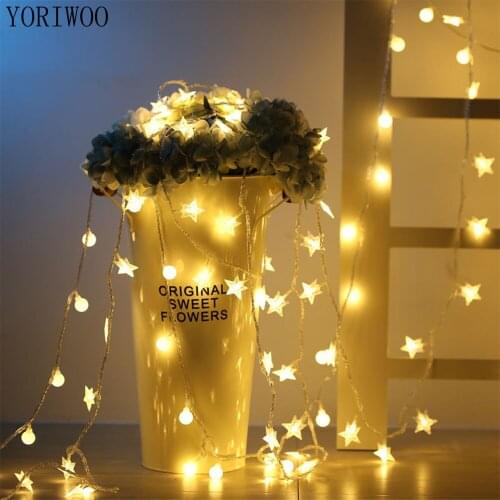 YORIWOO 3M Fairy LED String Lights Battery Operated Romantic Mr Mrs Wedding Decoration Birthday Gifts Christmas Garland Led Lamp