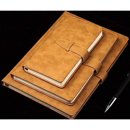 Creative Office Leather Notebook B5 Daily Planner Agenda 2021 Hardcover Notebook A5 Business Diary Notepad Note Book cover