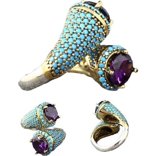 Unique Retro Fashion Womens Ring Exquisite Engagement Wedding Anniversary Jewelry Ring Exquisite N2L3
