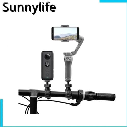 Bicycle Clamp Mount Holder Clip Sports Camera Safety Lock for POCKET 2/FIMI PALM 2/OM 4/Insta360 One X2 / X / OSMO Mobile 2 / 3
