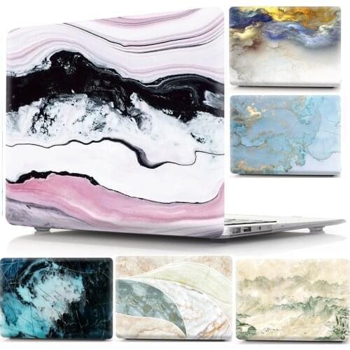 Marble Pattern Protective Shell Sleeve for Mac 11.6 13.3 15.4 16 Touch Bar Cover Case Bag For Apple Macbook Air Pro 11 12 13 15