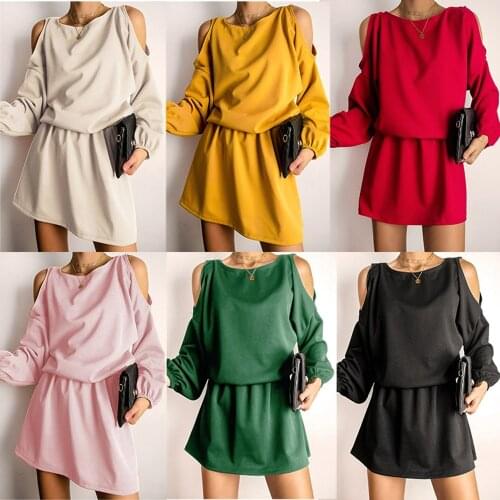 Womens Clothing New 2021 Summer New Solid Color Strapless Dress European And American Girls Miniskirt Light Familiar Style Girl