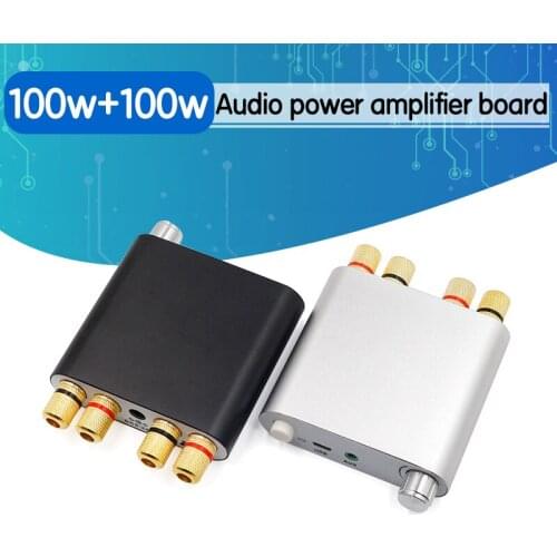 ZK-1002D Bluetooth 5.0 Wireless Stereo Audio Power Amplifier Board TPA3116D2 100W+100W Car AMP Amplificador Home Theater AUX USB