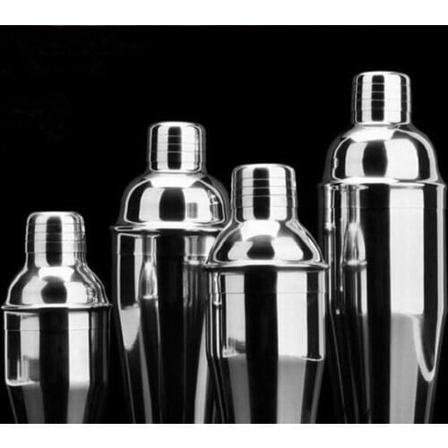 1PC Stainless Steel Martini Cocktail Shaker Wine Shaker Mixer Bar Tools Barware Professional Bartender Tools OK 0430
