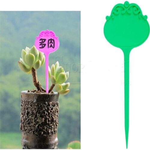 10pcs/set Garden Markers Easy Write Vegetable Labels With Blackboard Plant Tags Mark Sign Classification Tools 16*6cm
