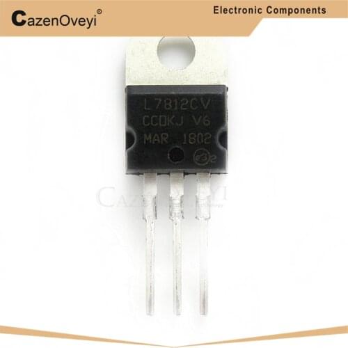 10pcs/lot L7812CV TO-220 L7812 LM7812 7812 Positive-Voltage Regulators In Stock