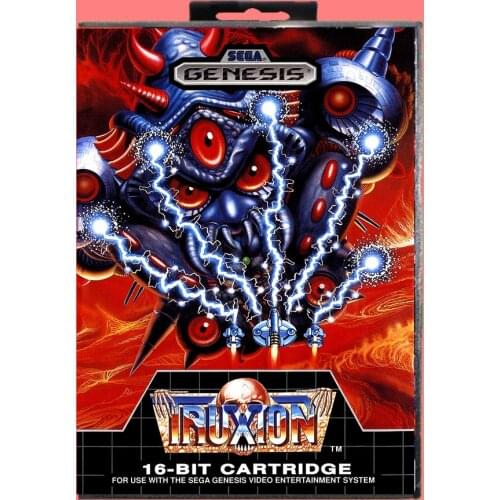 Truxton 16 Bit MD Game card with Retail Box For Sega Genesis & Mega Drive