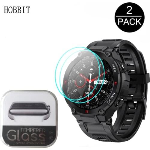 2Pcs 2.5D 9H Anti-Scratch Protection Glass For SENBONO MAX6 Y2 Youth2 SmartWatch Screen Protector Film HD Clear Tempered Glass