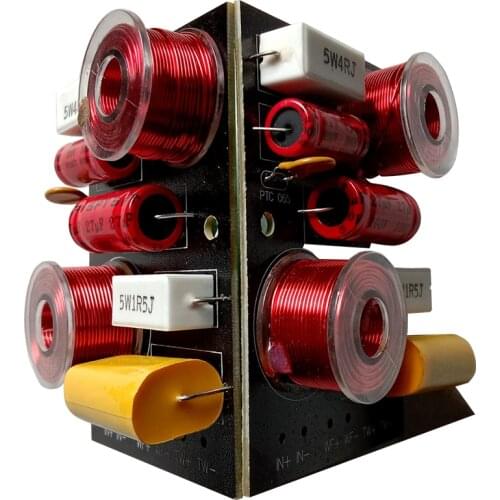 4Ohm 2 Way Divider Treble Woofer Frequency Divider 12db/oct 200W 3.0KHz 2Unit Speaker Crossover Filter For Home Theater Speaker