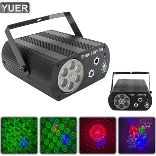4X1W RGBW LED Snowflake Laser Strobe Light Pattern Lamp For DJ Disco Club Indoor Household Outdoor Party Lights Bar Stage Prom