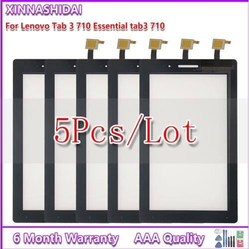 5PCS/New 7.0'' For Lenovo TAB 3 Essential 710F Tab3 TB3-710F TAB3-710F TB3-710 Touch Screen Panel Digitizer LCD Front Glass