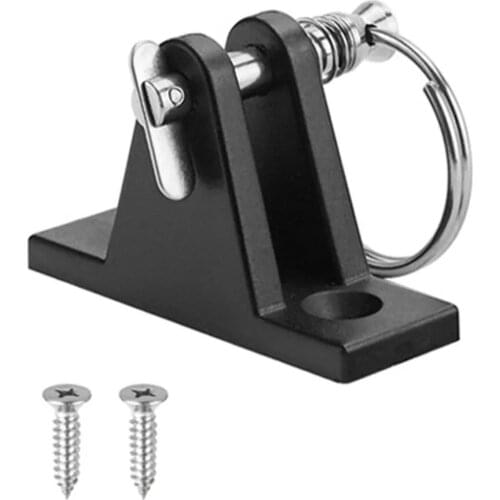 Kayak Canoe Dinghy Nylon Deck Hinge Mount with Quick Release Pin Bimini Top Fitting Boat Cover Bimini Sprayhood Canopy