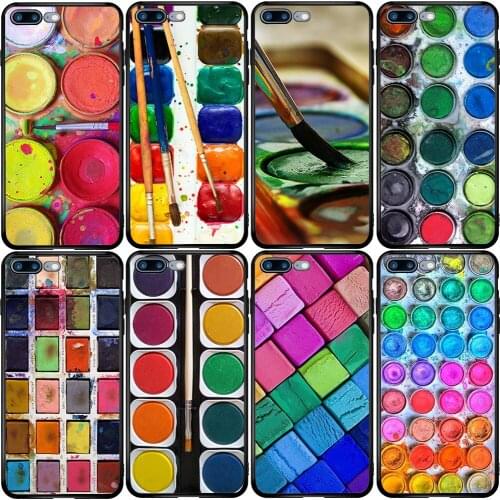 Cover Case for Xiaomi Redmi Note 10 9 9S 9A 8 8T 7 6 7A 6A 5A 5 A1 A2 A3 Pro Max Plus Watercolor Set Paint Box