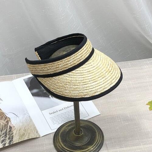 Adult women casual sun hats Raffia straw hats Summer holiday beach casual Sun protection hats