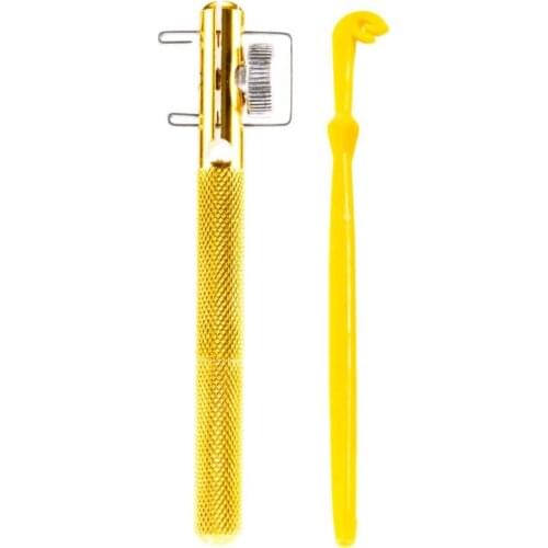 Metal Fishing Hook Tier Binder Line Tying Tool Fishhook Remover ABS Single Hook Wire Knotter Fishing Tackle 1.14