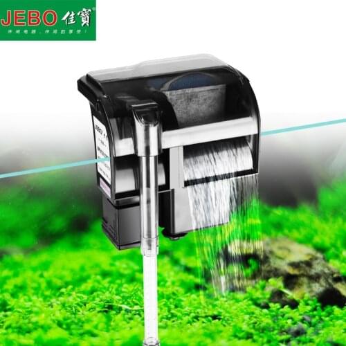 JEBO 6w Aquarium External Filter Hang Up Filter Water Pumps Waterfall Maker Oxygen Increase Pump For Aquarium Accessories 503