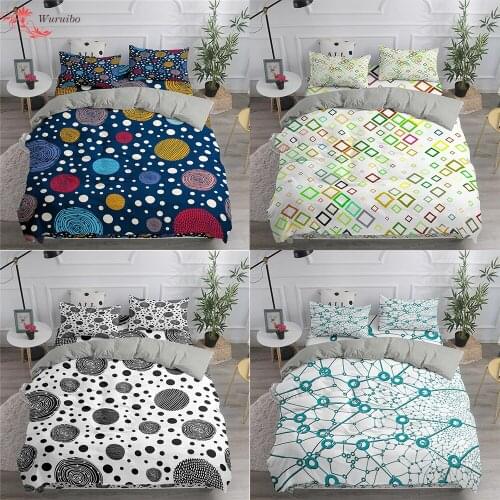 Exotic Geometry Duvet Cover Set Luxury Modern Bedding Colorful Abstract Quilt Cover Queen King Twin Adult Bed Set Teens Dropship