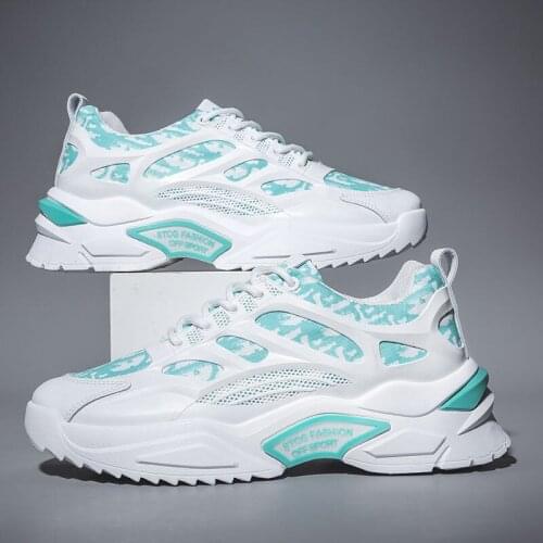 Mens shoes 2021 spring and summer new Korean version of the trend of breathable white casual sports shoes fashion sneakers