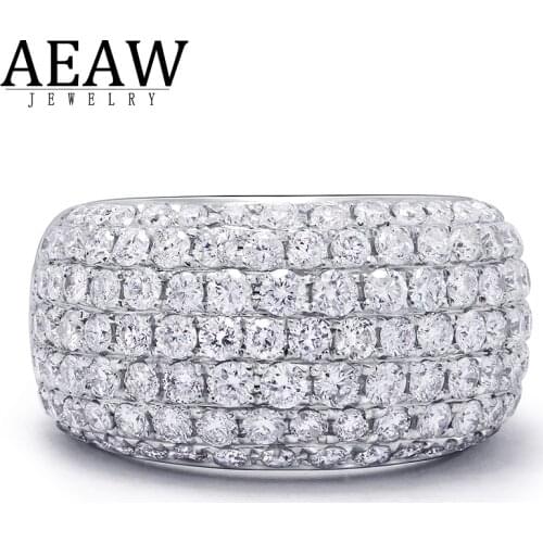0.97ctw Round Cut Natural Real Diamond Wedding Engagement Band for Men Solid 9K White Gold Certificated